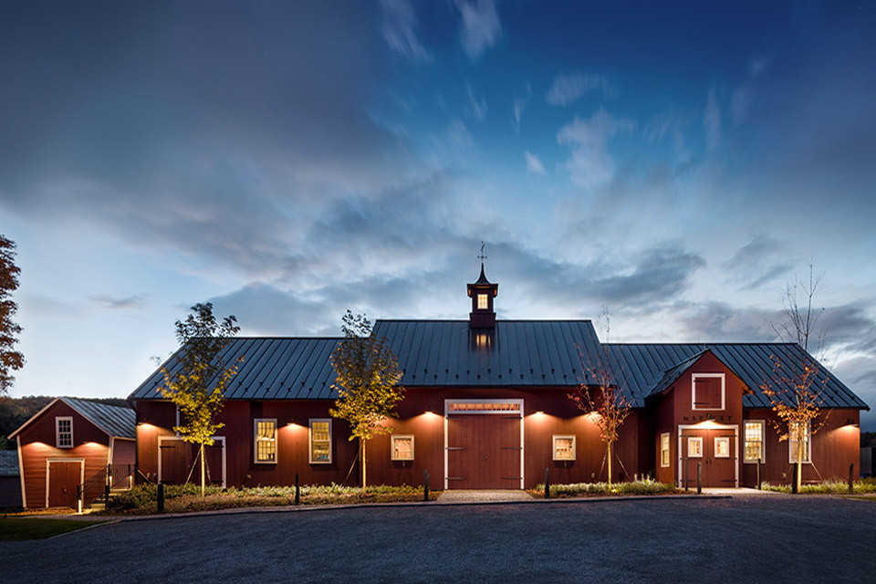 Philo Ridge Farm at night